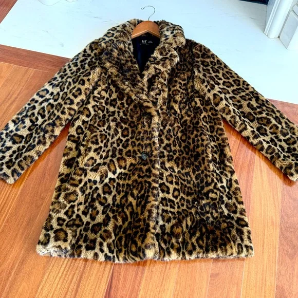 ZARA 🧥 Leopard Print Teddy Coat ANIMAL PRINT Women Jacket FAUX FUR Size XS TRF - Picture 3 of 17